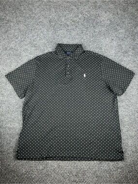 Polo Ralph Lauren Men’s Polo “Polka Dot” Classic Fit Short Sleeve Collared Shirt